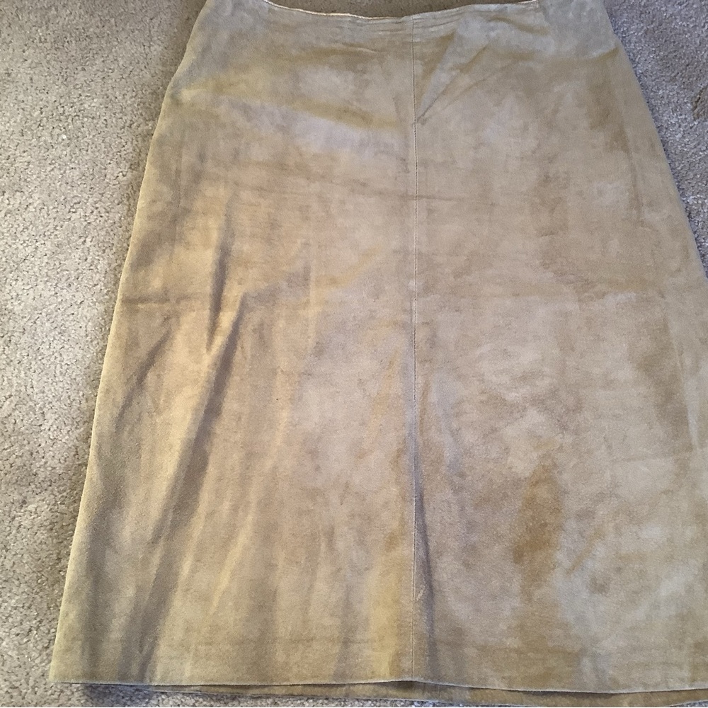 Genuine Leather/suede skirt.